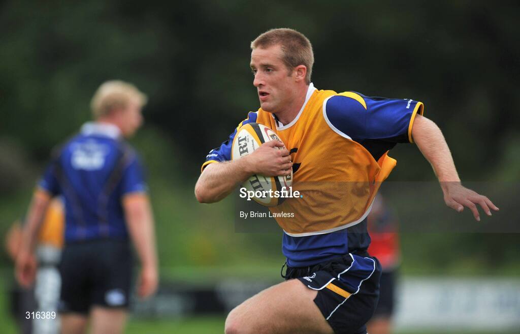 15 August 2008; Luke Fitzgerald in action during the Leinster Rugby Squad Open Day. Portlaoise RFC, Co. Laois. Picture credit: Brian Lawless / SPORTSFILE