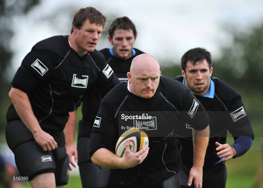 15 August 2008; Bernard Jackman in action during the Leinster Rugby Squad Open Day. Portlaoise RFC, Co. Laois. Picture credit: Brian Lawless / SPORTSFILE