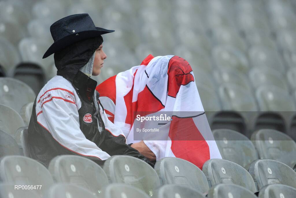16 August 2008; Two fans at the game. TG4 All-Ireland Ladies Senior Football Championship Quarter-Final, Mayo v Kerry, Croke Park, Dublin. Photo by Sportsfile