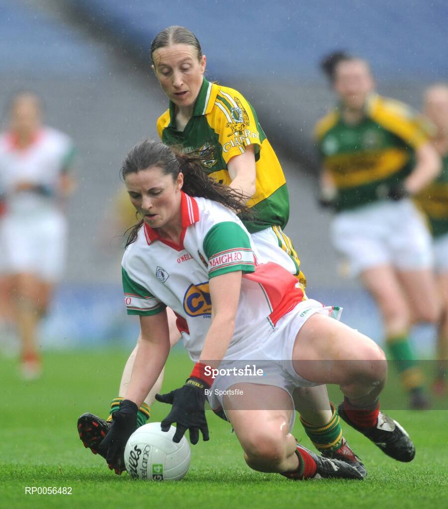16 August 2008; Helena Lohan, Mayo, in action against Geraldine O Se, Kerry. TG4 All-Ireland Ladies Senior Football Championship Quarter-Final, Mayo v Kerry, Croke Park, Dublin. Photo by Sportsfile