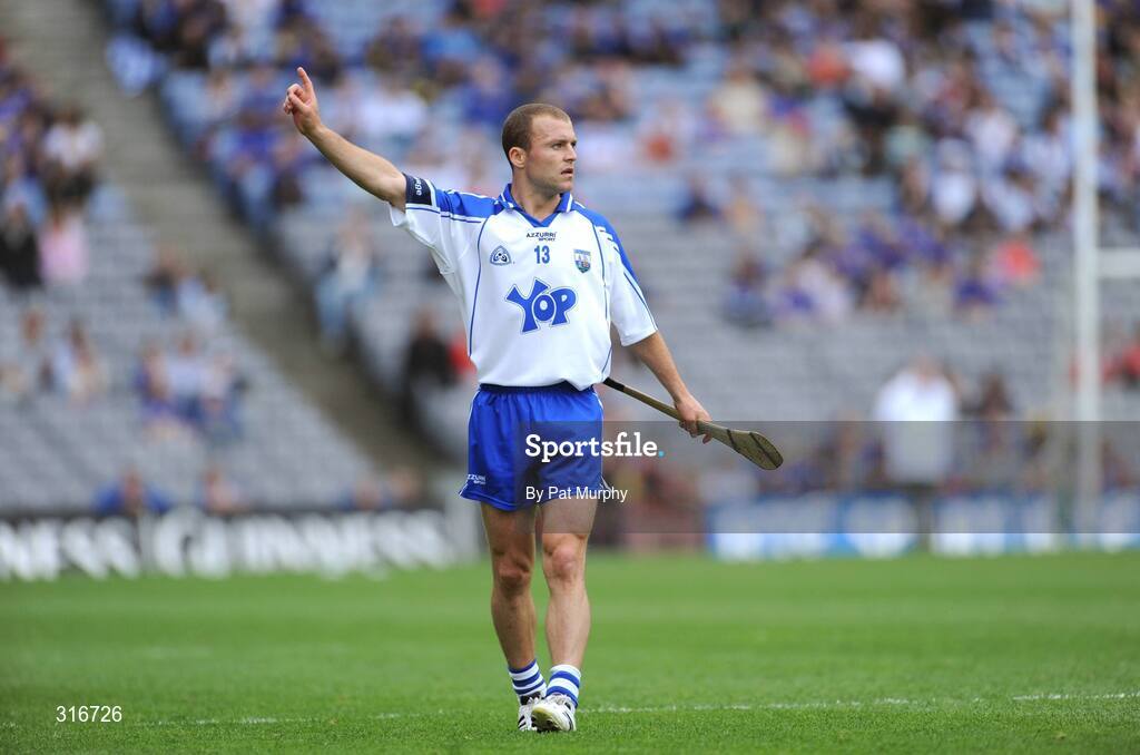 17 August 2008; Eoin McGrath, Waterford, celebrates after scoring a point. GAA Hurling All-Ireland Senior Championship Semi-Final, Tipperary v Waterford, Croke Park, Dublin. Picture credit: Pat Murphy / SPORTSFILE