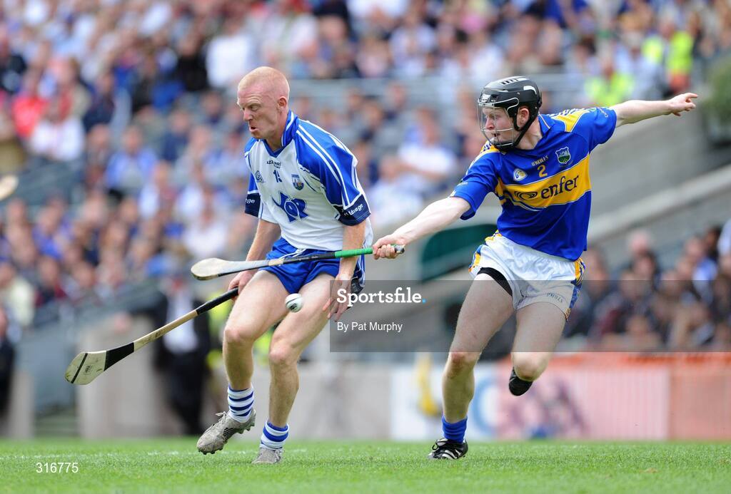 17 August 2008; John Mullane, Waterford, in action against Eamonn Buckley, Tipperary. GAA Hurling All-Ireland Senior Championship Semi-Final, Tipperary v Waterford, Croke Park, Dublin. Picture credit: Pat Murphy / SPORTSFILE