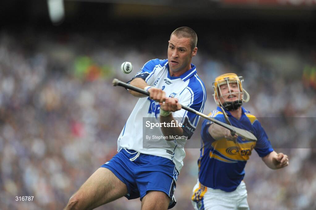 17 August 2008; Dan Shanahan, Waterford, in action against Eamon Corcoran, Tipperary. GAA Hurling All-Ireland Senior Championship Semi-Final, Tipperary v Waterford, Croke Park, Dublin. Picture credit: Stephen McCarthy / SPORTSFILE