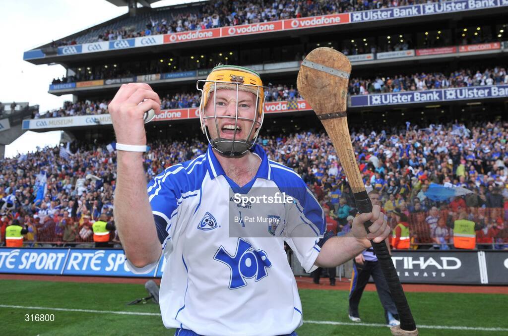 17 August 2008; Waterford's Aidan Kearney celebrates victory. GAA Hurling All-Ireland Senior Championship Semi-Final, Tipperary v Waterford, Croke Park, Dublin. Picture credit: Pat Murphy / SPORTSFILE