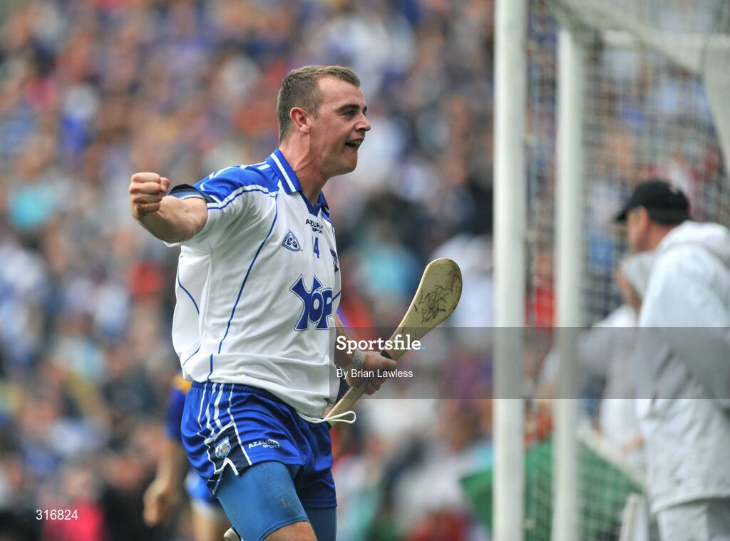 17 August 2008; Waterford's Eoin Kelly celebrates after scoring his side's first goal. GAA Hurling All-Ireland Senior Championship Semi-Final, Tipperary v Waterford, Croke Park, Dublin. Picture credit: Brian Lawless / SPORTSFILE