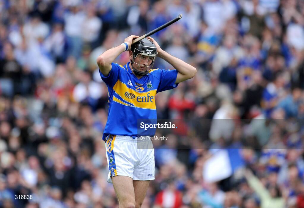 17 August 2008; Tipperary's Michael Webster reacts after a missed chance late in the game. GAA Hurling All-Ireland Senior Championship Semi-Final, Tipperary v Waterford, Croke Park, Dublin. Picture credit: Pat Murphy / SPORTSFILE