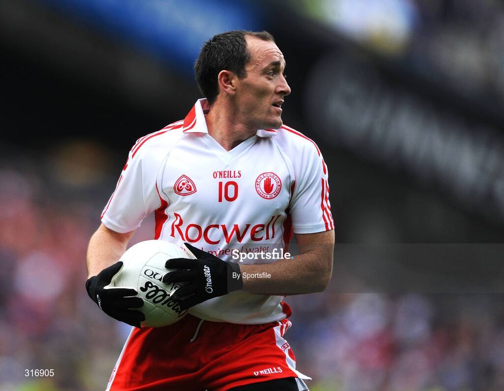 16 August 2008; Brian Dooher, Tyrone. GAA Football All-Ireland Senior C'ship Quarter-Final, Dublin v Tyrone, Croke Park, Dublin. Photo by Sportsfile