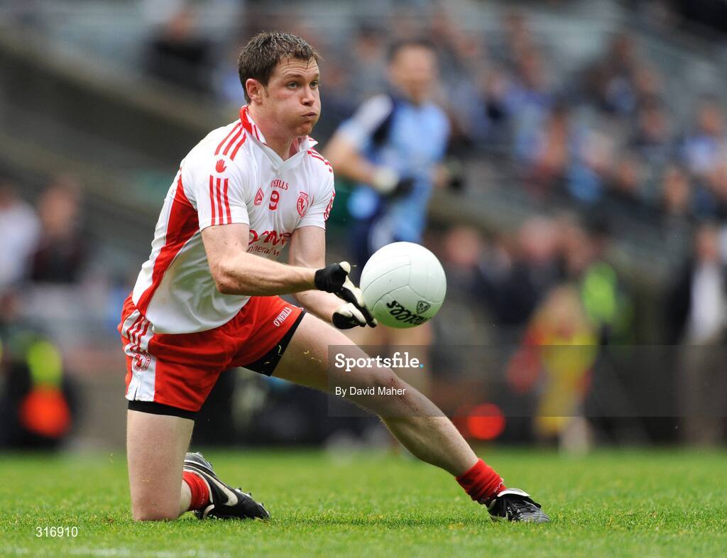 16 August 2008; Enda McGinley, Tyrone. GAA Football All-Ireland Senior C'ship Quarter-Final, Dublin v Tyrone, Croke Park, Dublin. Picture credit: David Maher / SPORTSFILE
