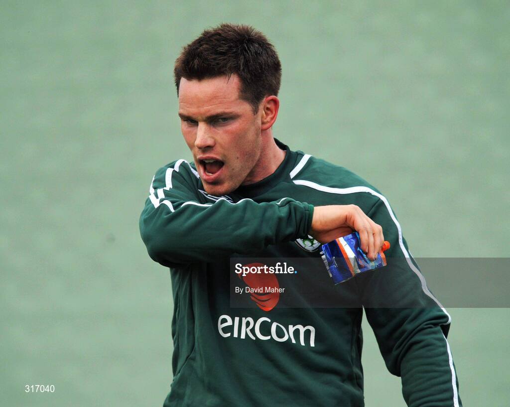 18 August 2008; Republic of Ireland's Steve Finnan during squad training. Bislett Stadium, Oslo, Norway. Picture credit: David Maher / SPORTSFILE
