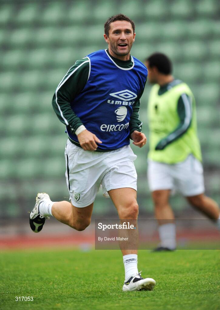 18 August 2008; Republic of Ireland's Robbie Keane during squad training. Bislett Stadium, Oslo, Norway. Picture credit: David Maher / SPORTSFILE