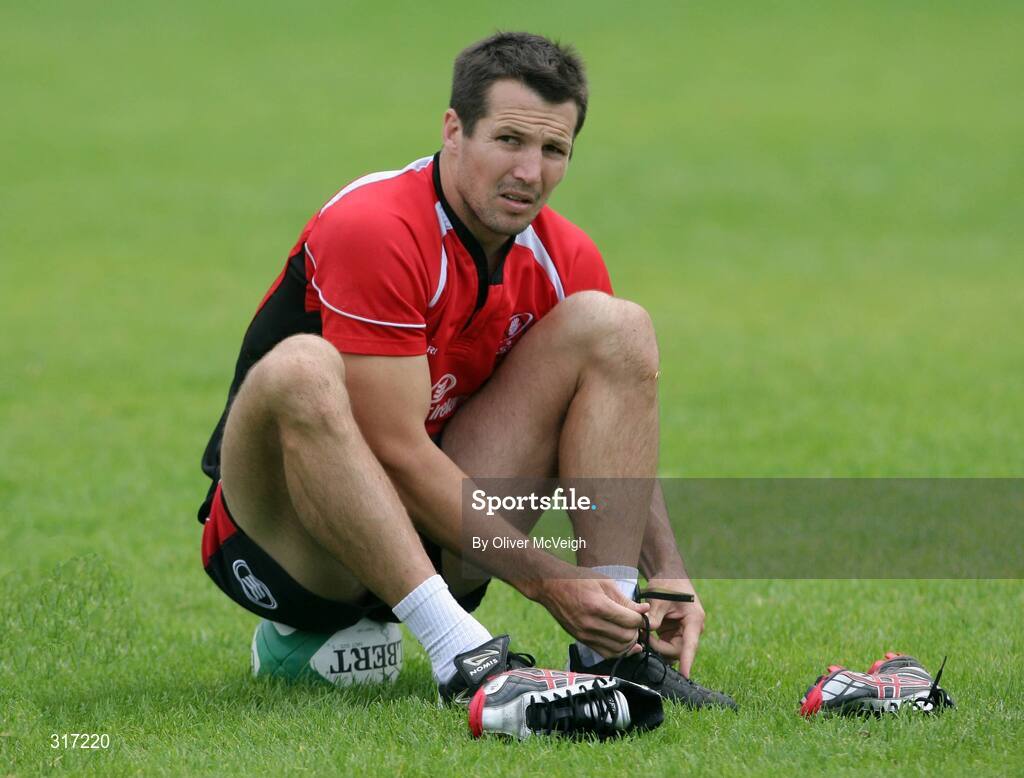 19 August 2008; Ulster's Clinton Schicofske during a squad training session. Ulster Rugby Squad Training Session, Newforge Country Club, Belfast, Co Antrim. Picture credit; Oliver McVeigh / SPORTSFILE