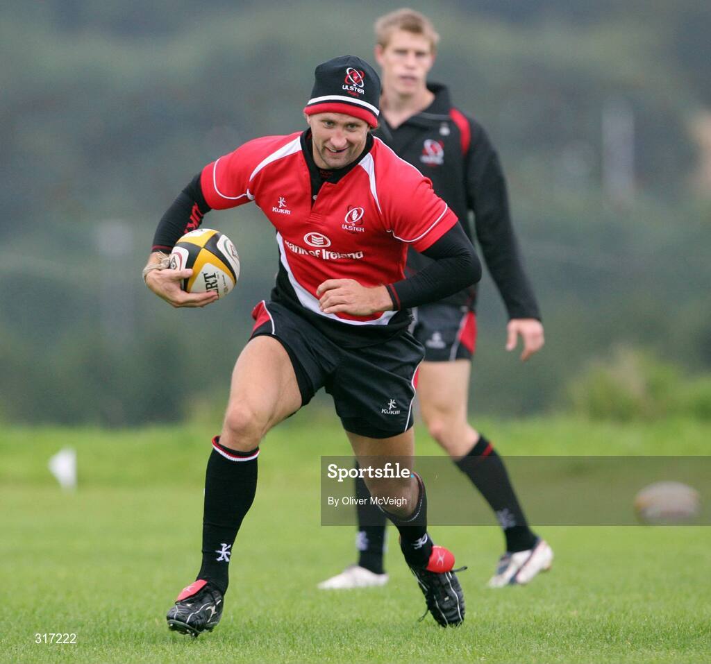 19 August 2008; Ulster's Simon Danielli in action during a squad training session. Ulster Rugby Squad Training Session, Newforge Country Club, Belfast, Co Antrim. Picture credit; Oliver McVeigh / SPORTSFILE