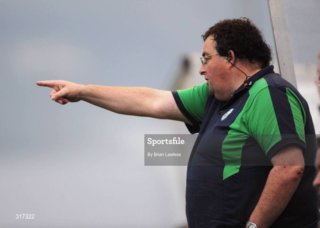 19 August 2008; Republic of Ireland head coach Sean McCaffrey. Under-19 Four Nations International Tournament, Leah Victoria Park, Tullamore, Co. Offaly. Picture credit: Brian Lawless / SPORTSFILE
