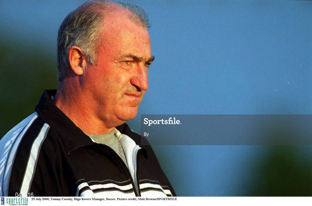 25 July 2000; Tommy Cassidy, Sligo Rovers Manager, Soccer. Picture credit; Matt Browne/SPORTSFILE