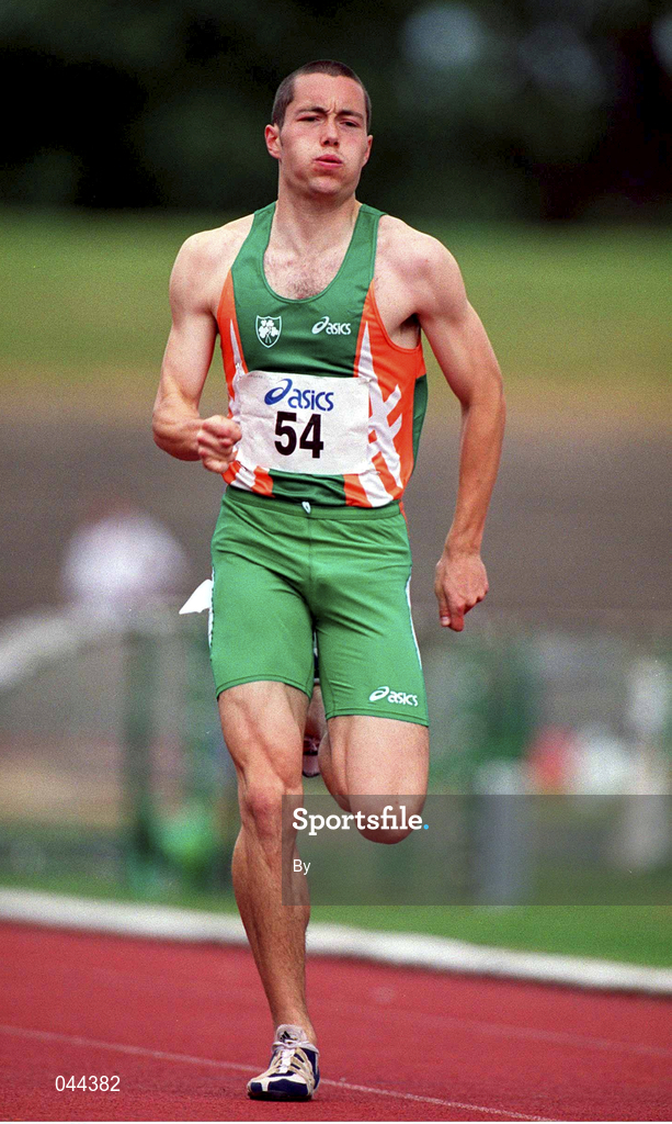 29 July 2000; Mark Howard, Ireland. Men's 100m, Athletics. Picture credit; Brendan Moran/SPORTSFILE