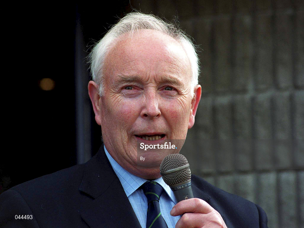 30 April 2000; Billy Lavery, President of IRFU. Rugby. Picture credit; Ray McManus/SPORTSFILE