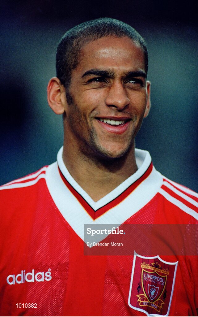 16 May 1995; Phil Babb of Liverpool during a pre-season friendly match between UCD and Liverpool at Lansdowne Road in Dublin. Photo By Brendan Moran/Sportsfile