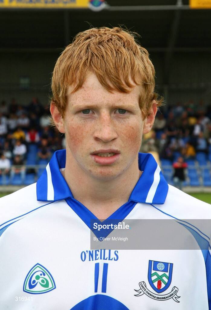 9 August 2008; Monaghan Captain, Kieran Hughes. ESB GAA Football All-Ireland Minor Championship Quarter-Final, Mayo v Monaghan, Pearse Park, Longford. Picture credit: Oliver McVeigh / SPORTSFILE