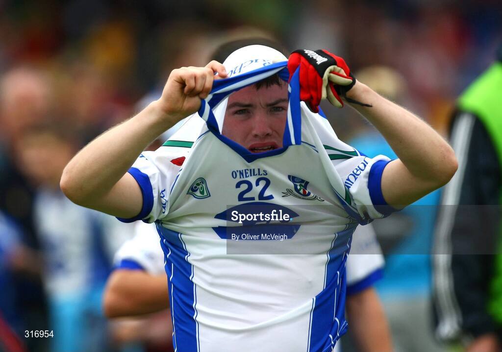 9 August 2008; A dejected Philip O'Callaghan, Monahan, leaves the field at the end of the game. ESB GAA Football All-Ireland Minor Championship Quarter-Final, Mayo v Monaghan, Pearse Park, Longford. Picture credit: Oliver McVeigh / SPORTSFILE
