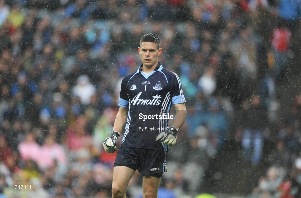 16 August 2008; Dublin goalkeeper Stephen Cluxton. GAA Football All-Ireland Senior C'ship Quarter-Final, Dublin v Tyrone, Croke Park, Dublin. Picture credit: Stephen McCarthy / SPORTSFILE