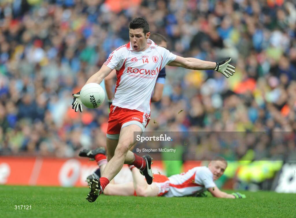 16 August 2008; Sean Cavanagh, Tyrone. GAA Football All-Ireland Senior C'ship Quarter-Final, Dublin v Tyrone, Croke Park, Dublin. Picture credit: Stephen McCarthy / SPORTSFILE