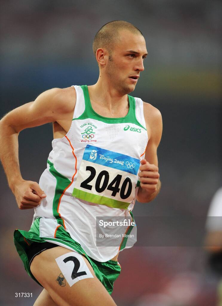 20 August 2008; Thomas Chamney, Ireland, in action during his heat of the men's 1500m, where he finished 5th in a time of 1.47.66. Beijing 2008 - Games of the XXIX Olympiad, National Stadium, Olympic Green, Beijing, China. Picture credit: Brendan Moran / SPORTSFILE