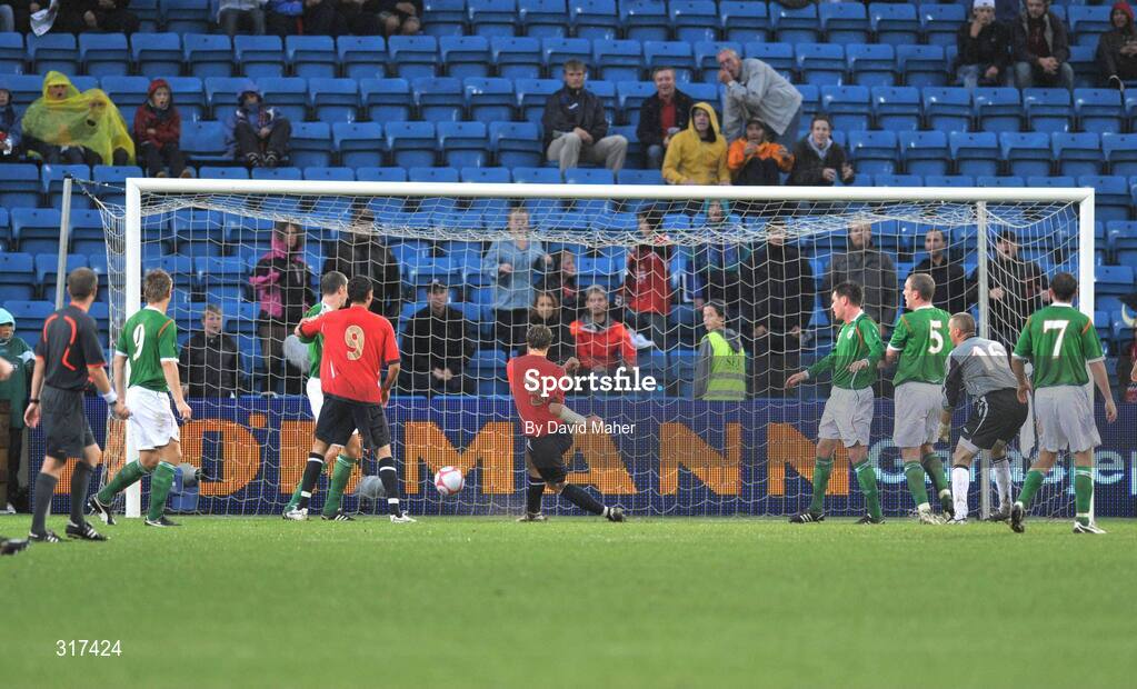20 August 2008; Norway's Tore Reginiussen, 3, scores his side's first goal. International Friendly, Norway v Republic of Ireland, Ullevall Stadium, Oslo, Norway. Picture credit: David Maher / SPORTSFILE
