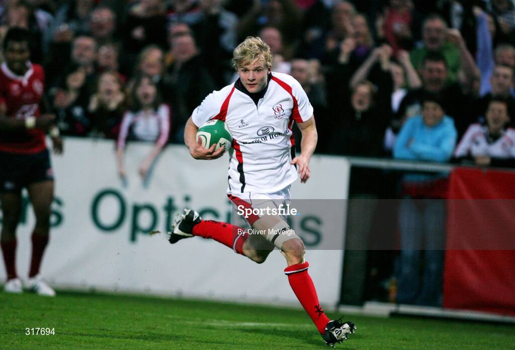 22 August 2008; Chris Cochrane, Ulster, runs in for his sides second try. Pre-Season Friendly, Ulster v Queensland Reds, Ravenhill Park, Belfast, Co. Antrim. Picture credit: Oliver McVeigh / SPORTSFILE
