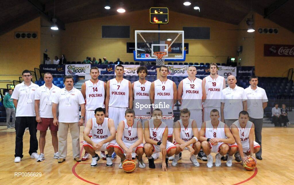 21 August 2008; The Poland squad and managment. Emerald Hoops Day 1, Poland v Iceland, National Basketball Arena, Tallaght, Co. Dublin. Picture credit: Stephen McCarthy / SPORTSFILE