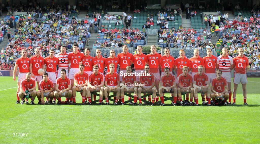 24 August 2008; The Cork team. GAA Football All-Ireland Senior Champship Semi-Final, Kerry v Cork, Croke Park, Dublin. Picture credit: David Maher / SPORTSFILE