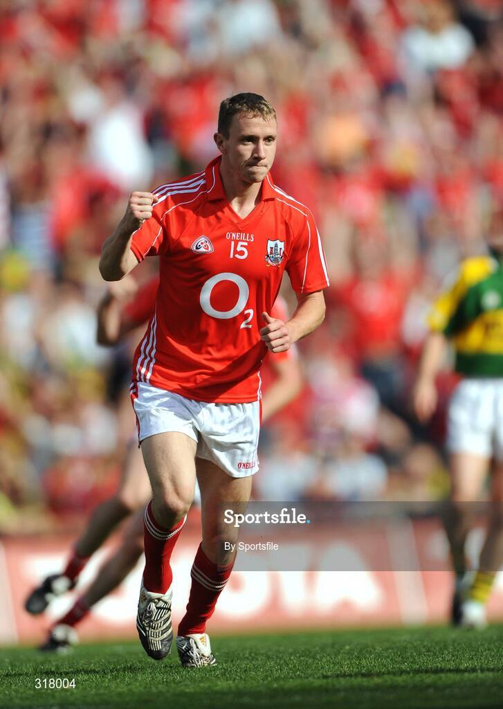 24 August 2008; John Hayes, Cork, celebrates after scoring his penalty to end the match in a draw. GAA Football All-Ireland Senior Championship Semi-Final, Kerry v Cork, Croke Park, Dublin. Photo by Sportsfile