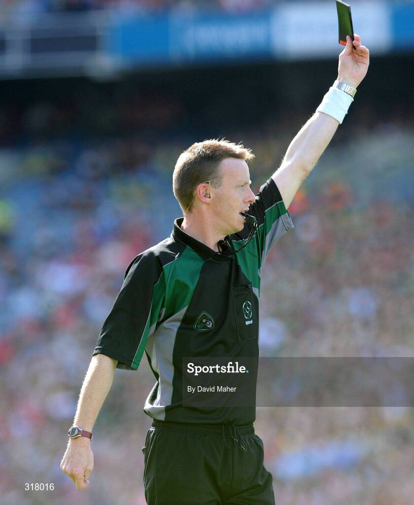 24 August 2008; Referee Joe McQuillan. GAA Football All-Ireland Senior Champship Semi-Final, Kerry v Cork, Croke Park, Dublin. Picture credit: David Maher / SPORTSFILE