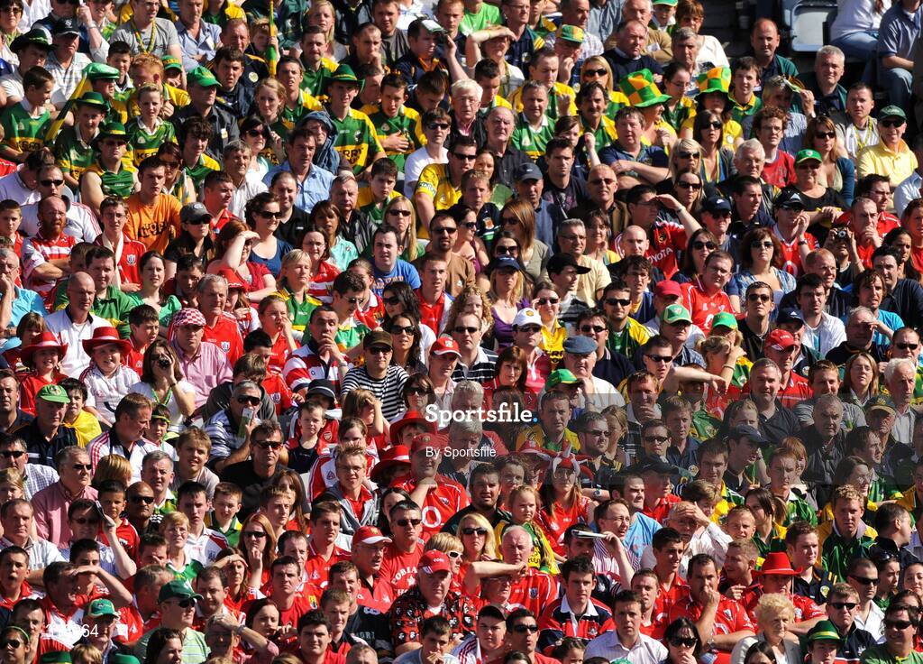 24 August 2008; A general view of the crowd at the game. GAA Football All-Ireland Senior Champship Semi-Final, Kerry v Cork, Croke Park, Dublin. Photo by Sportsfile