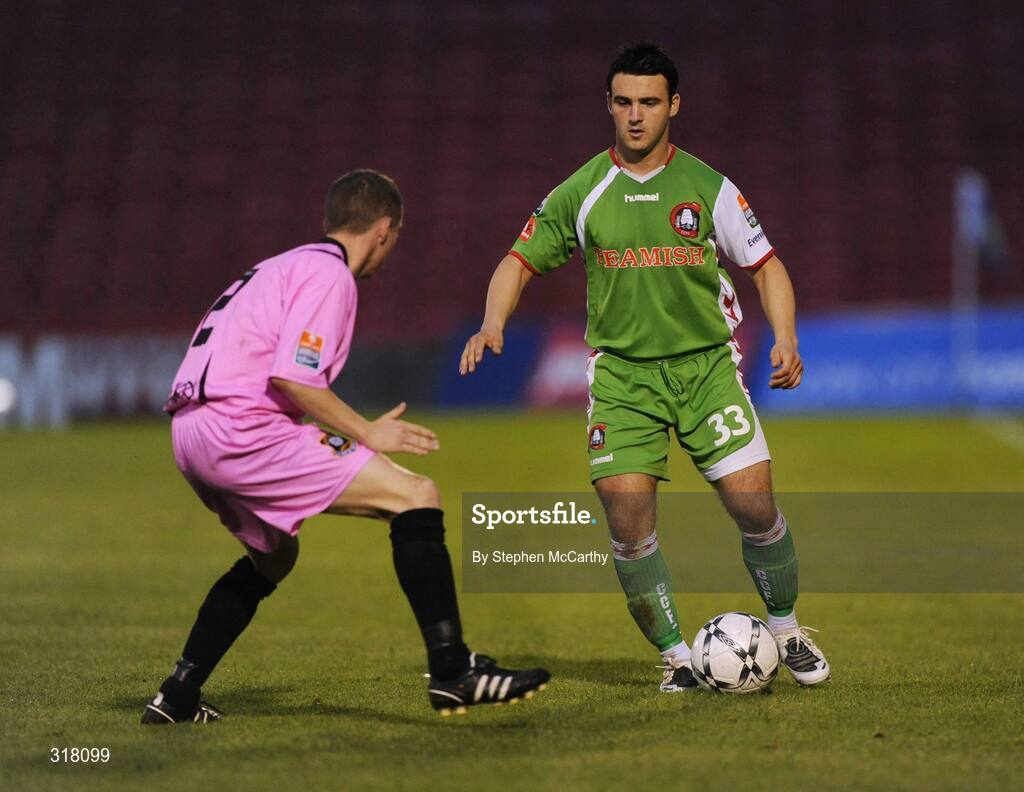 25 August 2008; Danny Murphy, Cork City, in action against Keith Kearney, Wexford Youths. eircom League of Ireland Cup Semi-Final, Cork City v Wexford Youths, Turners Cross, Cork. Picture credit: Stephen McCarthy / SPORTSFILE