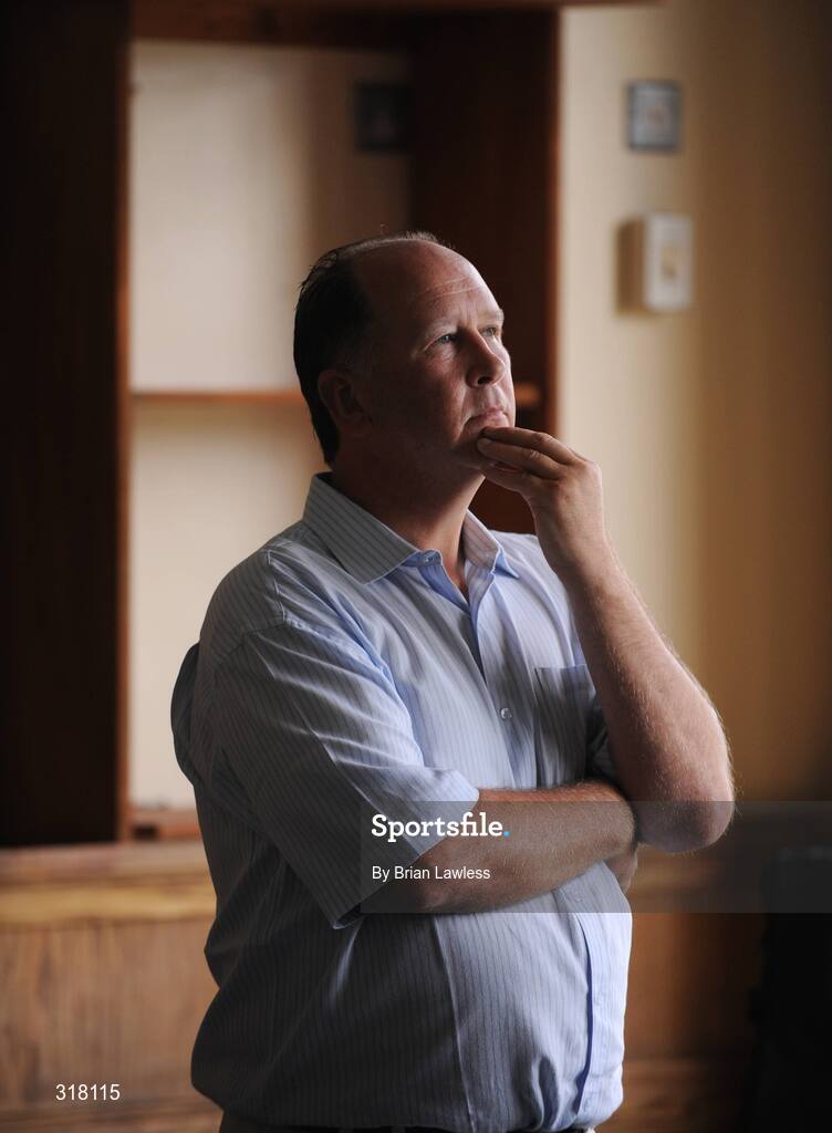 26 August 2008; David McHugh, Referee Coaching & Development Officer, during the Experimental Law Variations - IRFU Press Conference. Old Belvedere Rugby Club, Dublin. Picture credit: Brian Lawless / SPORTSFILE