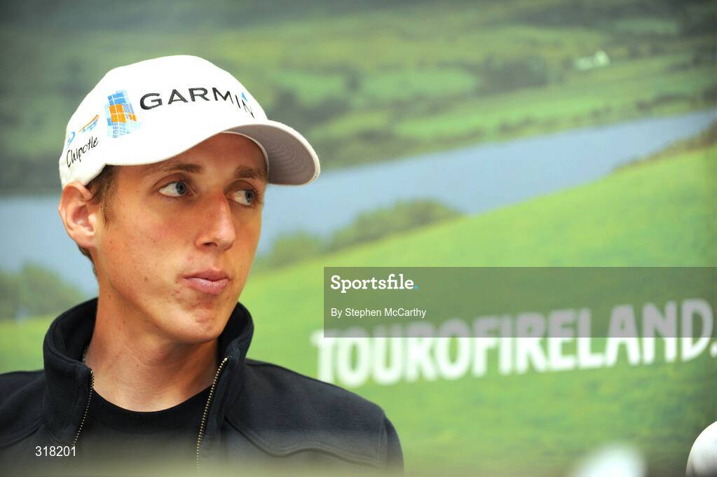 26 August 2008; Irish National Champion Dan Martin, Garmin Chipotle H30, during at a press conference ahead of tomorrow's start of the Tour of Ireland. Tour of Ireland Press Conference, Crowne Plaza Hotel, Dublin. Picture credit: Stephen McCarthy / SPORTSFILE