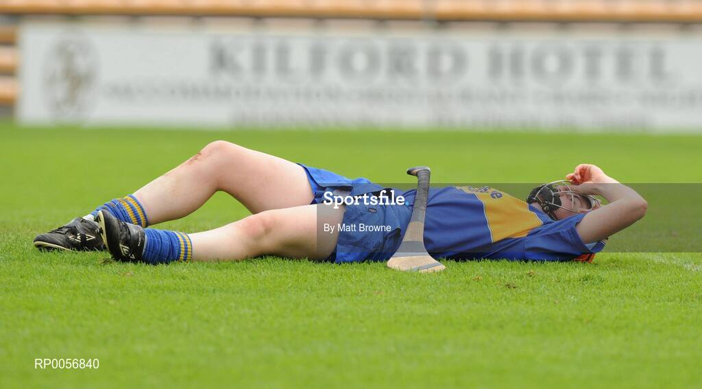 24 August 2008; Mairead Luttrell, Tipperary, after the final whistle against Cork. Gala All-Ireland Camogie Semi-Final, Cork v Tipperary, Nowlan Park, Kilkenny. Picture credit: Matt Browne / SPORTSFILE