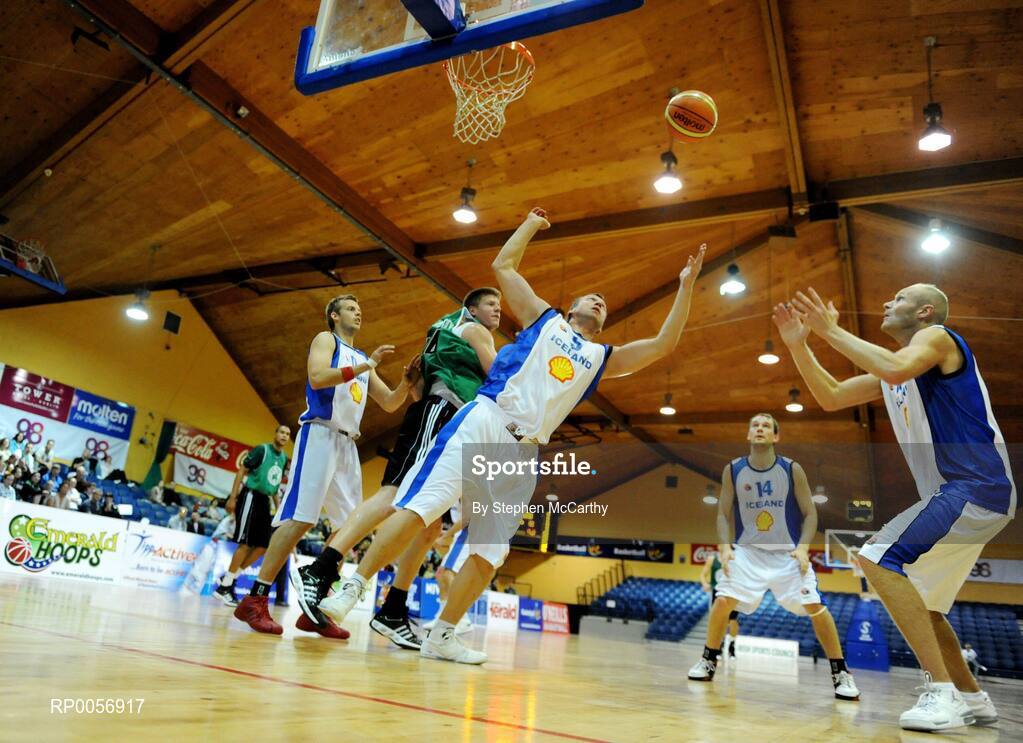 23 August 2008; A general view of the action between Iceland and Notre Dame under the basket. Emerald Hoops Day 3, Notre Dame v Iceland, National Basketball Arena, Tallaght, Co. Dublin. Picture credit: Stephen McCarthy / SPORTSFILE