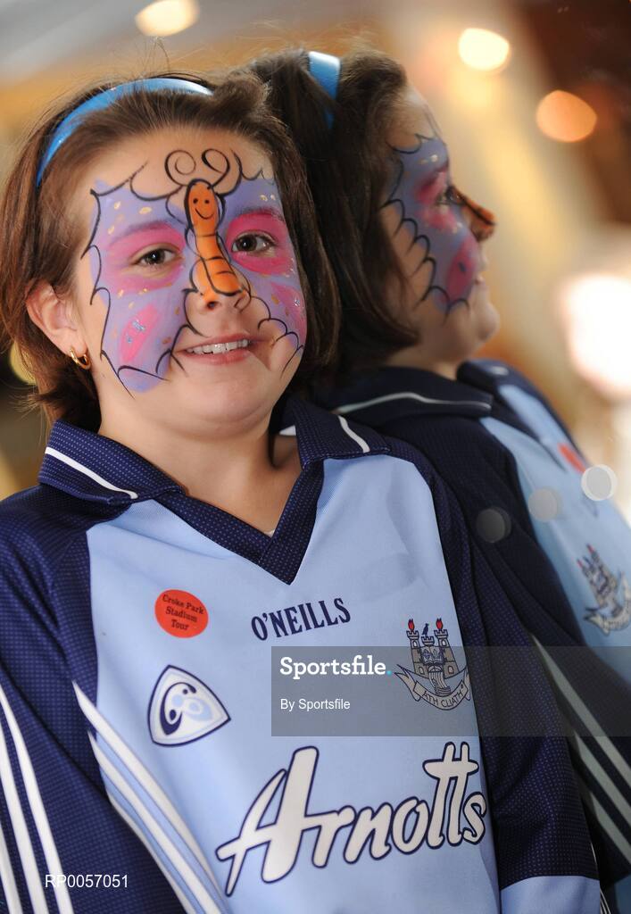 26 August 2008; The GAA museum celebrates its 10th birthday this month with a full calendar of events to mark the occasion. Today is the official birthday celebration and visitors young and old attended Croke Park for a day of activities. Pictured is Rebecca McCluskey, aged 7, from Donaghmeade, Co. Dublin, at the diplay of medals her Uncle Jimmy Doyle won for Tipperary at the GAA Museum 10 Year Anniversary Day. GAA Museum, Croke Park, Dublin. Photo by Sportsfile