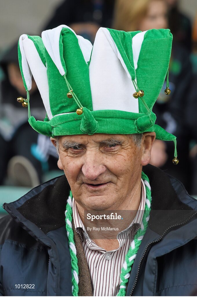 21 June 2015; Limerick supporter Sean Madden, from Grange, Kilmallock, at the game. Munster GAA Hurling Senior Championship, Semi-Final, Limerick v Tipperary, Gaelic Grounds, Limerick. Picture credit: Ray McManus / SPORTSFILE
