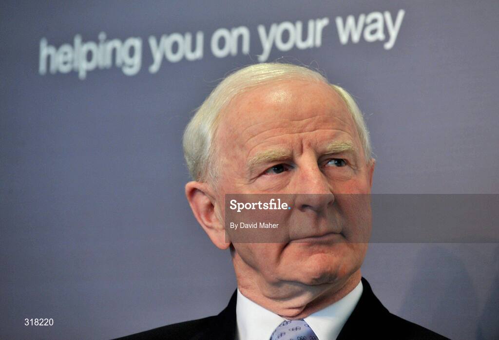 26 August 2008; Pat Hickey, President of the Olympic Council of Ireland and President of the European Olympic Committee, arrives at Dublin Airport, Dublin. Picture credit: David Maher / SPORTSFILE
