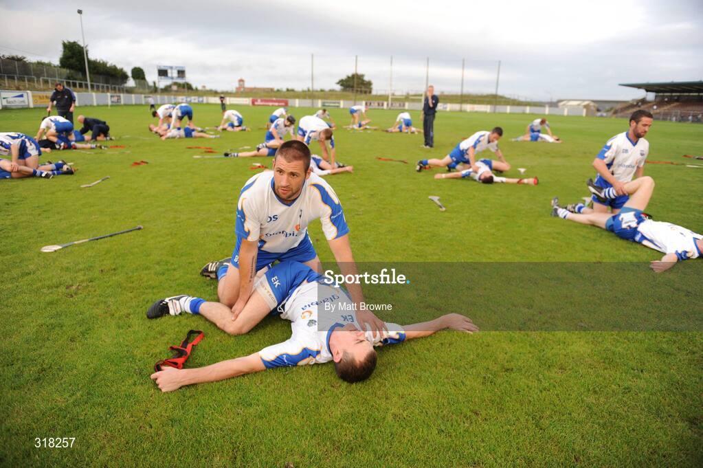 26 August 2008; Waterford players Dan Shanahan and Eoin Kelly during the Waterford Hurling Press Night, Walsh Park, Waterford. Picture credit: Matt Browne / SPORTSFILE