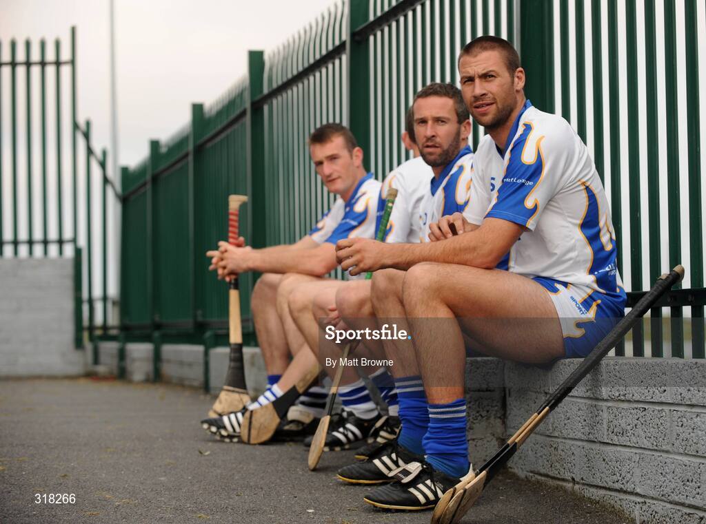 26 August 2008; Waterford players Dan Shanahan, Dave Bennett, Ken McGrath and Tom Feeney during the Waterford Hurling Press Night, Walsh Park, Waterford. Picture credit: Matt Browne / SPORTSFILE