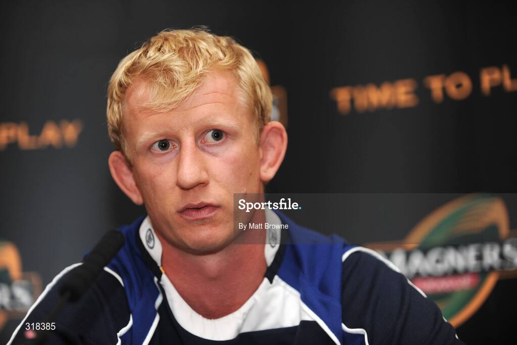 27 August 2008; Leinster captain Leo Cullen at the launch of the 2008/09 Magners Season. RDS, Ballsbridge, Dublin. Picture credit: Matt Browne / SPORTSFILE