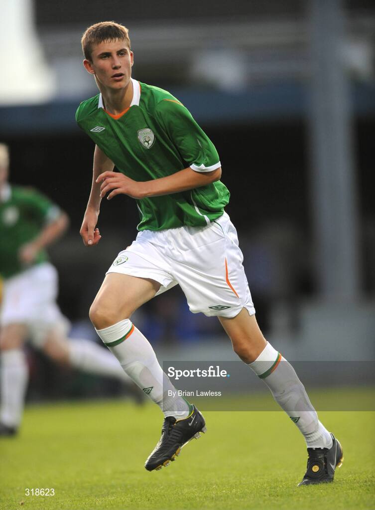 28 August 2008; Republic of Ireland's Sean McGinty. Under-16 International Friendly, Republic of Ireland  v Wales, Whitehall, Dublin. Picture credit: Brian Lawless / SPORTSFILE