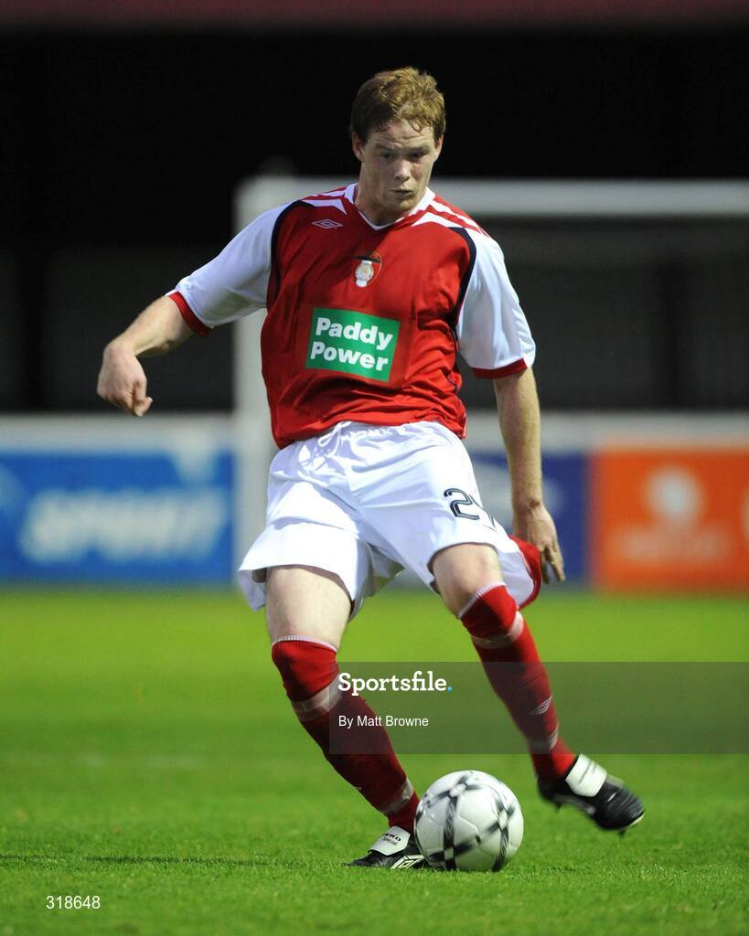 28 August 2008; Stephen Paisley, St. Patrick's Athletic. UEFA Cup 2nd Qualifying Round 2nd leg, St. Patrick's Athletic v IF Elfsborg, Richmond Park, Dublin. Picture credit: Matt Browne / SPORTSFILE