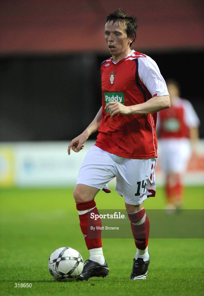 28 August 2008; Bobby Ryan, St. Patrick's Athletic. UEFA Cup 2nd Qualifying Round 2nd leg, St. Patrick's Athletic v IF Elfsborg, Richmond Park, Dublin. Picture credit: Matt Browne / SPORTSFILE