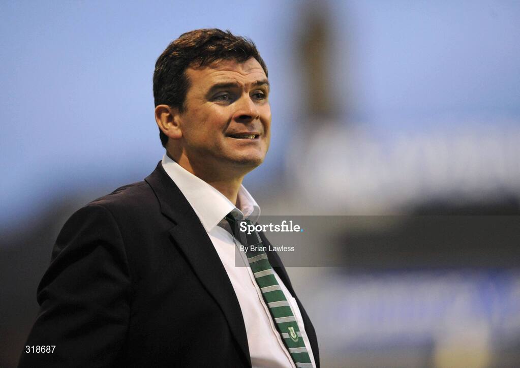29 August 2008; Shamrock Rovers manager Pat Scully. eircom League of Ireland Premier Division, Shamrock Rovers v Cork City, Tolka Park, Dublin. Picture credit: Brian Lawless / SPORTSFILE