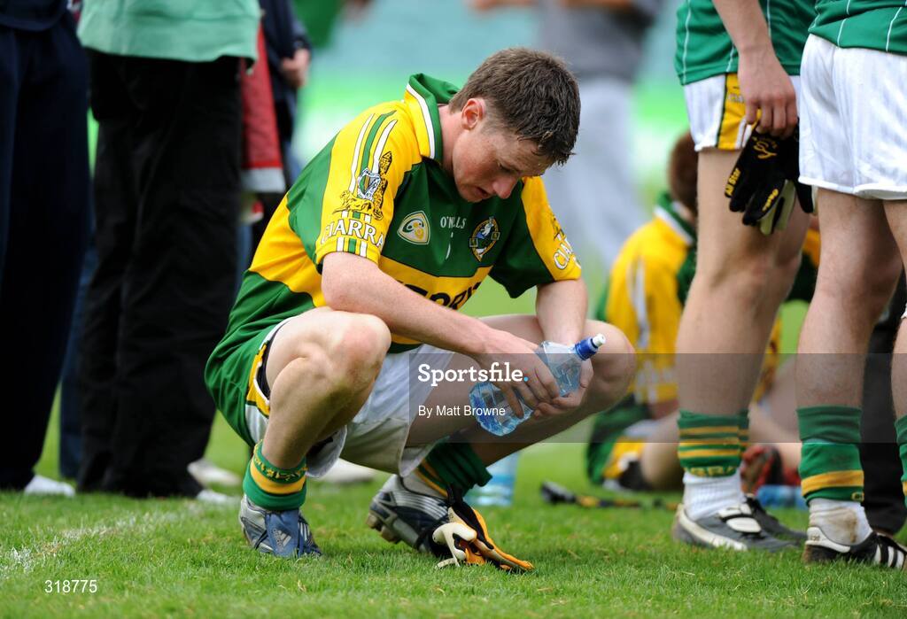 30 August 2008; Jonathan Lyne, Kerry, after the final whistle. ESB GAA Football All-Ireland Minor Championship Semi-Final Replay, Kerry v Mayo, Gaelic Grounds, Limerick. Picture credit: Matt Browne / SPORTSFILE