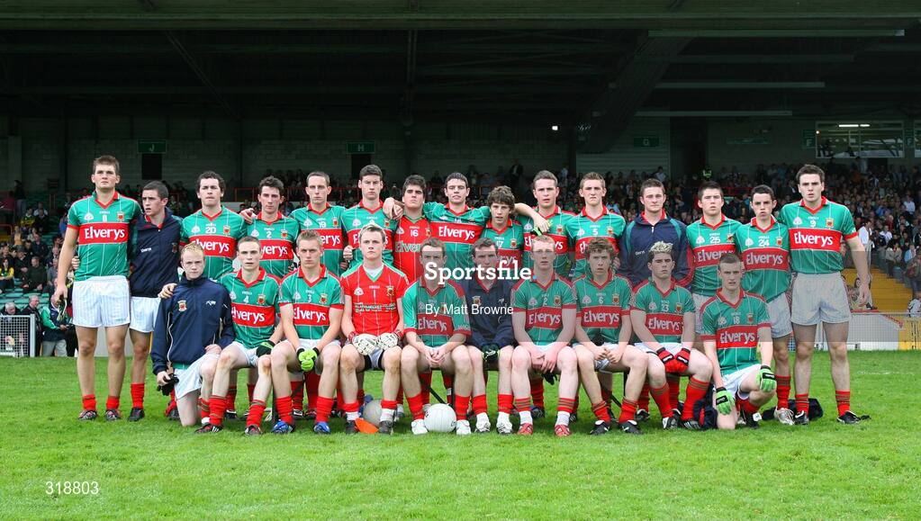 30 August 2008; The Mayo squad. ESB GAA Football All-Ireland Minor Championship Semi-Final Replay, Kerry v Mayo, Gaelic Grounds, Limerick. Picture credit: Matt Browne / SPORTSFILE